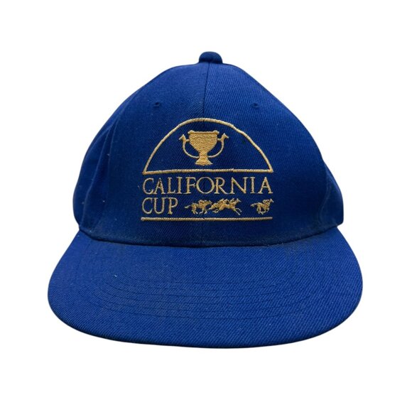 Vintage California Cup snap back baseball cap cotton blue/gold 1990s - Picture 1 of 5